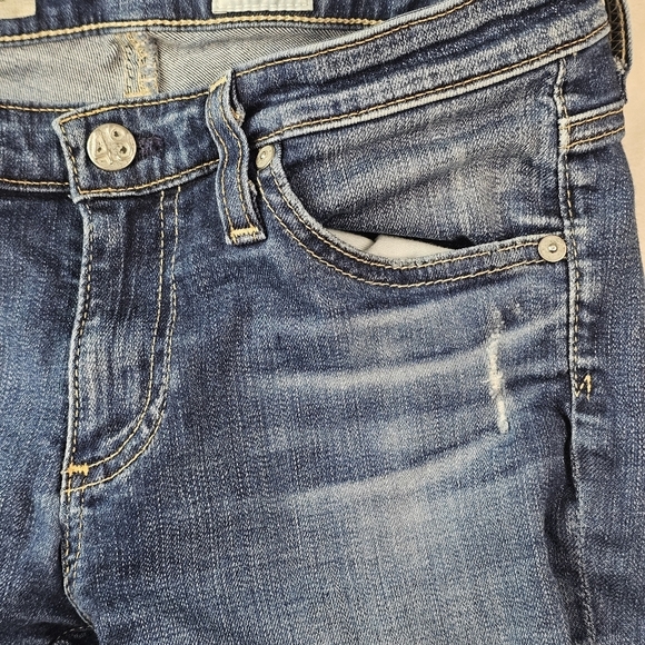 Adriano Goldschmied AG Jeans The Stilt Cigarette Roll Up Denim Women’s 26 USA - Picture 9 of 14